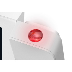 Braun BC 015 W-DCF, sveglia radio-controllata con proiezione dell'ora e sincronizzazione automatica via DCF, colore bianco.