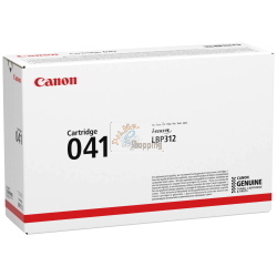 Canon Toner Cartridge 041 BK schwarz, cartuccia toner originale nera per stampanti Canon, garantisce stampe nitide e affidabili.