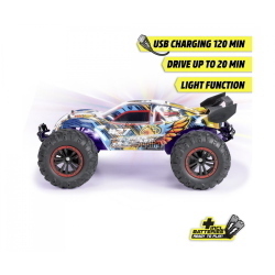 Dickie Furious Phoenix è un veicolo radiocomandato RTR pronto all'uso con sistema a 2,4 GHz per una guida senza interferenze.