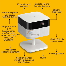 Epson Lifestudio Flex EF-71 è un proiettore portatile versatile per presentazioni e home entertainment.