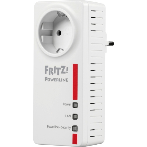 FRITZ!Powerline 1220 Set è un adattatore Powerline che estende la rete tramite impianto elettrico, ideale per FRITZ!Box.