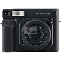 Fujifilm Instax Wide 400 nera, fotocamera istantanea per pellicole Wide, regala grandi stampe istantanee.