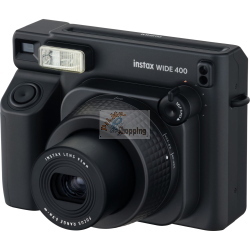 Fujifilm Instax Wide 400 nera, fotocamera istantanea per pellicole Wide, regala grandi stampe istantanee.