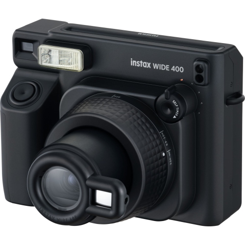 Fujifilm Instax Wide 400 nera, fotocamera istantanea per pellicole Wide, regala grandi stampe istantanee.