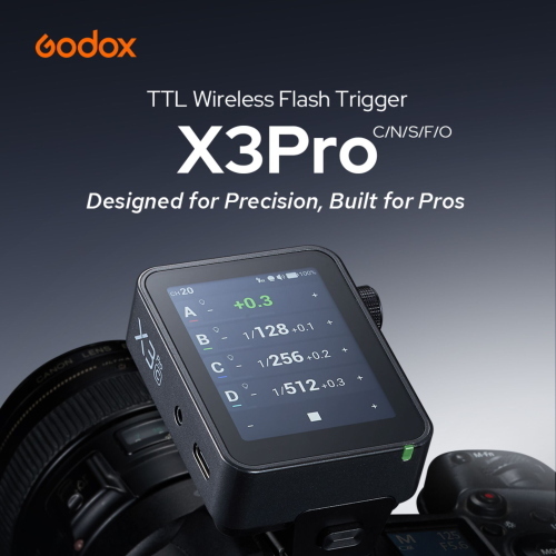 Godox X3pro C trasmettitore wireless per flash Godox compatibile con fotocamere Canon.