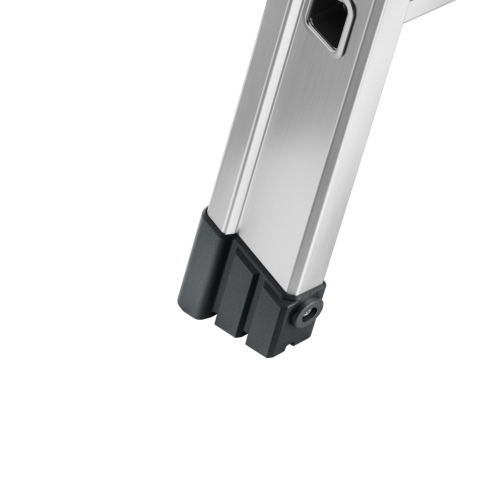 La scala Hailo Master D100 2 x 4 Stufen-Leiter è una scala doppia in alluminio con 8 gradini antiscivolo, versatile come scala autoportante o due scale singole.