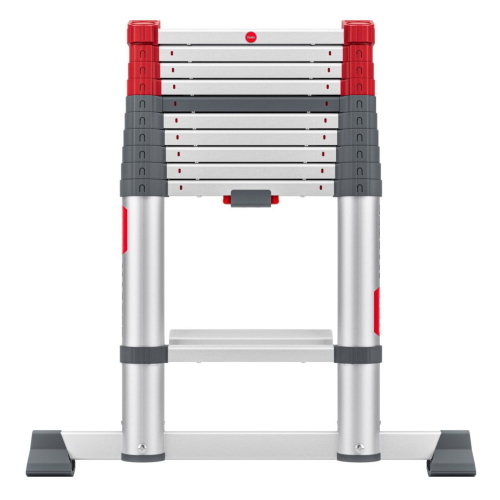 Hailo Master T100 11 Stufen scala multiuso a 11 gradini, gradini antiscivolo e bloccaggio automatico per sicurezza.