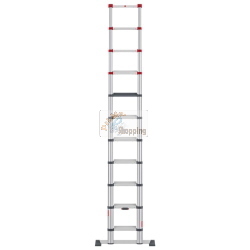 Hailo Master T100 11 Stufen scala multiuso a 11 gradini, gradini antiscivolo e bloccaggio automatico per sicurezza.