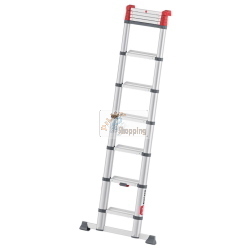 Hailo Master T100 11 Stufen scala multiuso a 11 gradini, gradini antiscivolo e bloccaggio automatico per sicurezza.