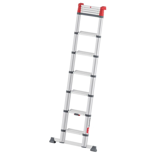 Hailo Master T100 11 Stufen scala multiuso a 11 gradini, gradini antiscivolo e bloccaggio automatico per sicurezza.