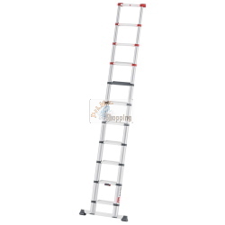 Hailo Master T100 11 Stufen scala multiuso a 11 gradini, gradini antiscivolo e bloccaggio automatico per sicurezza.