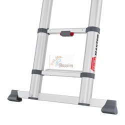 Hailo Master T100 11 Stufen scala multiuso a 11 gradini, gradini antiscivolo e bloccaggio automatico per sicurezza.