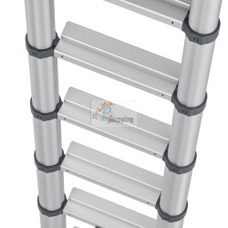 Hailo Master T100 11 Stufen scala multiuso a 11 gradini, gradini antiscivolo e bloccaggio automatico per sicurezza.