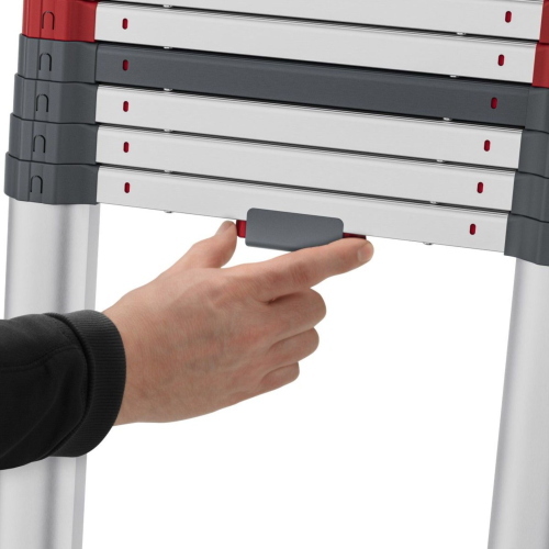 Hailo Master T100 11 Stufen scala multiuso a 11 gradini, gradini antiscivolo e bloccaggio automatico per sicurezza.