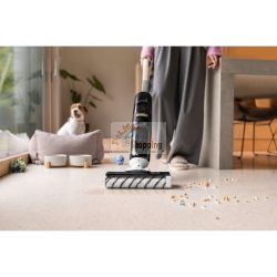 Kärcher FCV 4 Dry Pet&Home è un aspirapolvere a secco senza fili per superfici dure e tappeti, ideale per rimuovere peli di animali domestici.