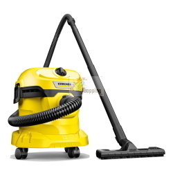 Kärcher WD 2 Plus V-12 / 4 / 18, aspirapolvere multiuso originale per la pulizia a secco e umido con potente aspirazione.