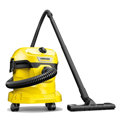 Kärcher WD 2 Plus V-12 / 4 / 18, aspirapolvere multiuso originale per la pulizia a secco e umido con potente aspirazione.