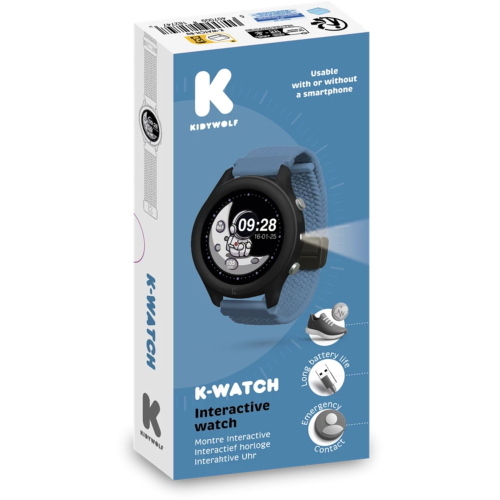Kidywolf Smart-Watch blau, orologio intelligente per bambini con design moderno e colore blu, ideale per un primo smartwatch.