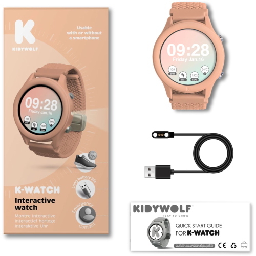 Kidywolf Smart-Watch kupfer è uno smartwatch per bambini dal colore rame.