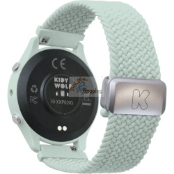 Kidywolf Smart-Watch grün è uno smartwatch per bambini dal design robusto e colore verde.