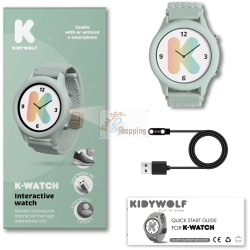 Kidywolf Smart-Watch grün è uno smartwatch per bambini dal design robusto e colore verde.