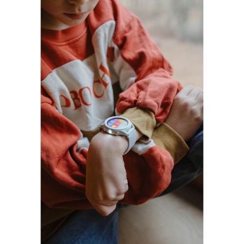 Kidywolf Smart-Watch grün è uno smartwatch per bambini dal design robusto e colore verde.