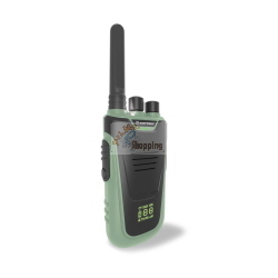 Kidywolf Walkie-Talkies con torcia integrata, ricetrasmettitori portatili bicolore verde e arancione per avventure.
