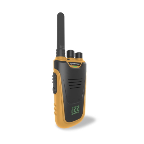 Kidywolf Walkie-Talkies con torcia integrata, ricetrasmettitori portatili bicolore verde e arancione per avventure.