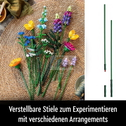 LEGO Icons 10313 Wildblumenstrauß, un set LEGO per adulti con bouquet di fiori di campo da esporre.