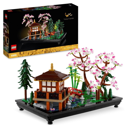 LEGO Icons 10315 Garten der Stille è un set da costruzione per adulti della linea LEGO Icons, ispirato a un giardino zen per un’esperienza di relax.