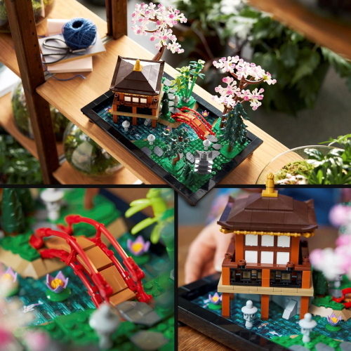LEGO Icons 10315 Garten der Stille è un set da costruzione per adulti della linea LEGO Icons, ispirato a un giardino zen per un’esperienza di relax.