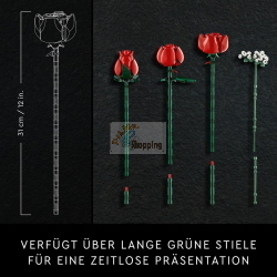 LEGO Icons 10328 Rosenstrauß è un set da costruzione per adulti con un bouquet di rose in mattoncini.