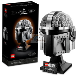LEGO Star Wars 75328 Mandalorianer Helm è un set per costruire l'elmo Mandaloriano, ideale per i fan di Star Wars.