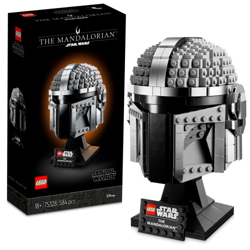 LEGO Star Wars 75328 Mandalorianer Helm è un set per costruire l'elmo Mandaloriano, ideale per i fan di Star Wars.