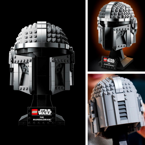 LEGO Star Wars 75328 Mandalorianer Helm è un set per costruire l'elmo Mandaloriano, ideale per i fan di Star Wars.