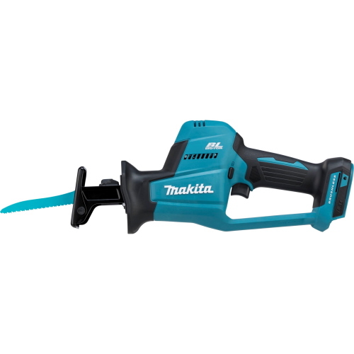 Makita DJR189ZJ sega reciproca a batteria, ideale per tagli su legno e metallo.