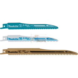 Makita DJR189ZJ sega reciproca a batteria, ideale per tagli su legno e metallo.