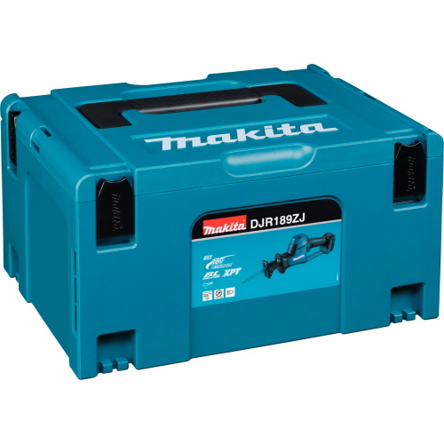 Makita DJR189ZJ sega reciproca a batteria, ideale per tagli su legno e metallo.