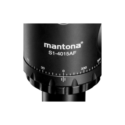 Mantona Fortress 40 Kugelkopf S1-4015AF, testa a sfera per treppiede con bloccaggio sicuro e movimento fluido per fotografia professionale.