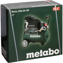 Metabo Basic 250-24 OF Kompressor, compressore d'aria della linea Basic, ideale per officina e fai-da-te.