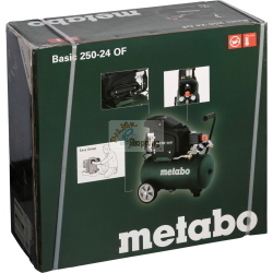 Metabo Basic 250-24 OF Kompressor, compressore d'aria della linea Basic, ideale per officina e fai-da-te.
