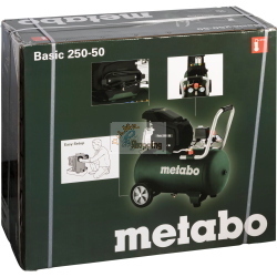 Il compressore d'aria Metabo Basic 250-50 è un pratico e affidabile modello della linea Basic, ideale per piccoli lavori di gonfiaggio e manutenzione.