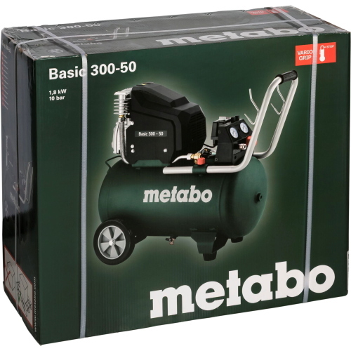 Metabo Basic 300-50 Kompressor è un compressore d'aria per applicazioni base, ideale per lavori leggeri.