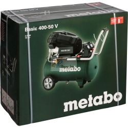 Il Metabo Basic 400-50 V Kompressor è un compressore d’aria con serbatoio da 50 litri e potenza di 400 watt per applicazioni di base.