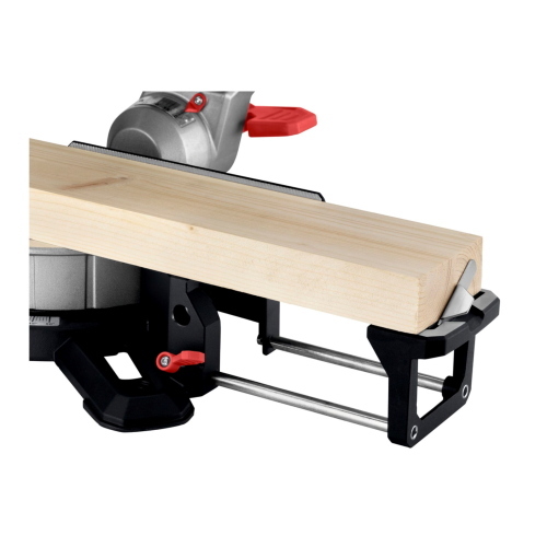 Metabo Set KGS 216 M + KSU 251, troncatrice professionale con supporto per tagli precisi e stabilità in cantiere.