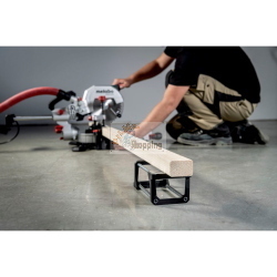 Metabo Set KGS 216 M + KSU 251, troncatrice professionale con supporto per tagli precisi e stabilità in cantiere.