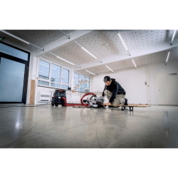 Metabo Set KGS 216 M + KSU 251, troncatrice professionale con supporto per tagli precisi e stabilità in cantiere.