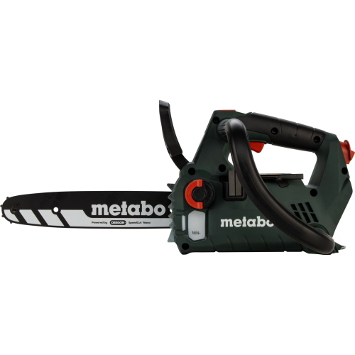 Metabo MS 18 LTX BL 25 motosega a batteria 18V con motore brushless per taglio preciso e senza fili.