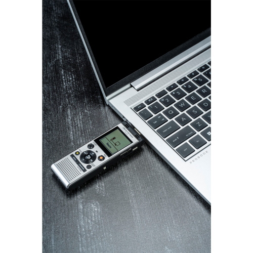 OM system WS-882 registratore vocale digitale portatile con 4GB di memoria interna per cattura audio.