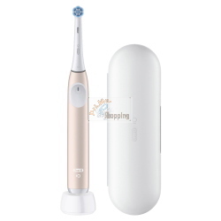 Oral-B iO Series 2 Calm Pink spazzolino elettrico ricaricabile con custodia da viaggio per una pulizia profonda e delicata.